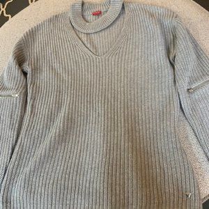 Womens Guess Choker Neck Sweater